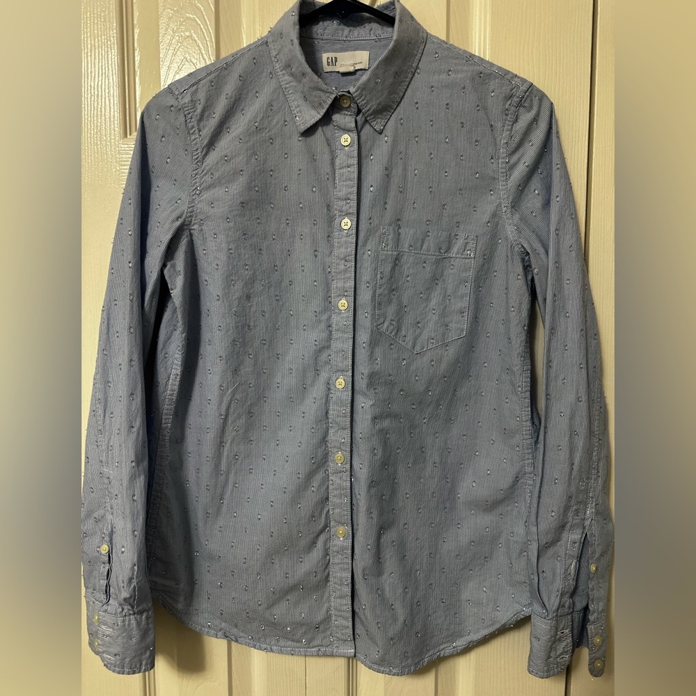Gap pinstripe button down